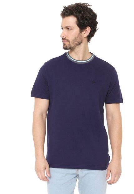 Camiseta Yachtsman Listrada Azul-marinho/Verde - Marca Yachtsman