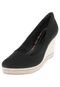 Scarpin Ramarim Espadrille Anabela Preto - Marca Ramarim