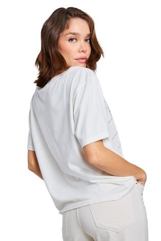 Camiseta Silk Shine Reversa Branco