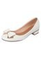 Scarpin FiveBlu Salto Baixo Branco - Marca FiveBlu