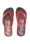 Chinelo Coca Cola Shoes Shade Preto/Vermelho - Marca Coca Cola