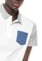 Camisa Polo Billabong Dover Branca/Azul/Cinza - Marca Billabong