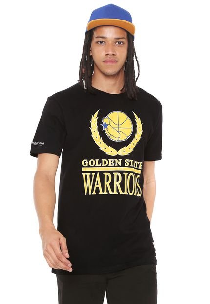Camiseta Mitchell & Ness Golden State Warriors Preta - Marca Mitchell & Ness