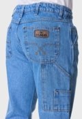 Calça Masculina HNO Jeans Carpinteira Country Reforçada Azul Claro - Marca HNO Jeans