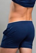 Cueca Samba Canção Fitss Com Bolso Azul. - Marca Fitss