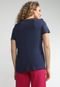 Camiseta Colcci Lettering Azul-Marinho - Marca Colcci