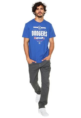 Camiseta New Era Retro 8 Los Angeles Dodgers MLB Azul