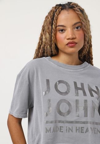 Camiseta John John Line Cinza - Compre Agora