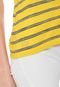 Camiseta Lacoste Listrada Amarela - Marca Lacoste
