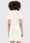 Vestido Colcci Curto Texturizado Off-White - Marca Colcci