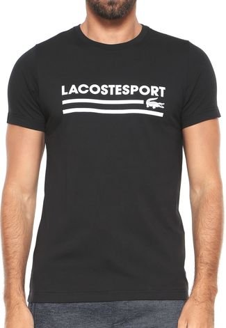 Camiseta Lacoste Logo Preta