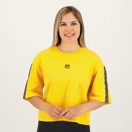 Camiseta Fila Letter Tape II Feminina Amarela - Marca Fila