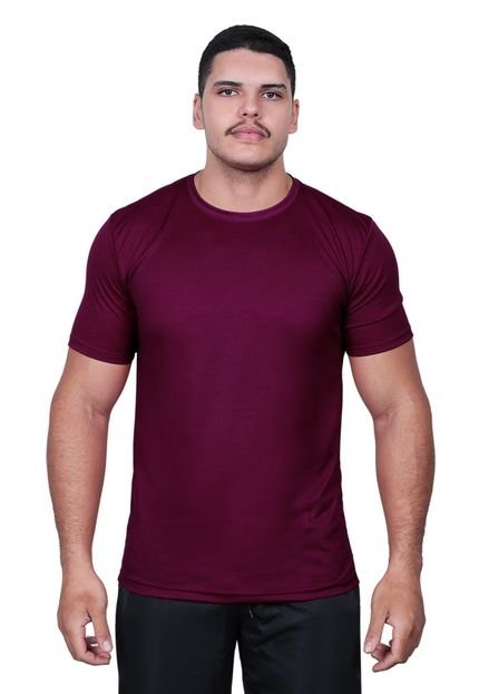 Camiseta Masculina Dryfit Techmalhas Bordô - Marca TECHMALHAS