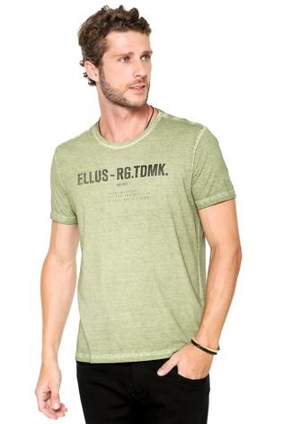 Camiseta Ellus Estampada Verde