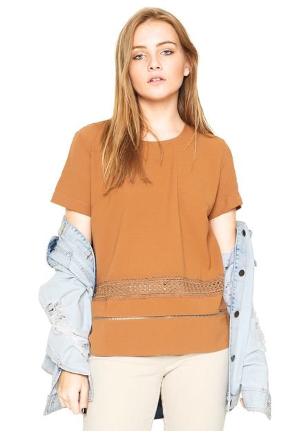 Blusa Canal Entremeios Marrom - Marca Canal