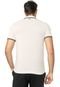 Camisa Polo Lacoste L!VE Reta Frisos Off-white/Preta - Marca Lacoste
