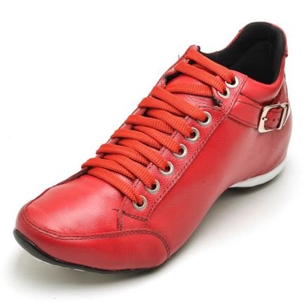 Bota Clube do Sapato de Franca Top Confort 2 Fivela Vermelho - Marca Clube do Sapato de Franca