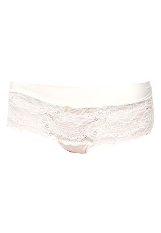 Calcinha Calvin Klein Underwear Caleçon Renda Naked Off White