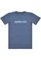 Camiseta Quiksilver Menino Lettering Azul - Marca Quiksilver