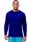 Camiseta UV de Proteção Solar Slim Fitness Azul Royal - Marca Slim Fitness