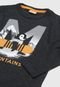 Camiseta Milon Infantil Pinguim Grafite - Marca Milon