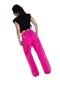 Calça Jeans Flare Cintura Média Helena  Pink - Marca Cia do Vestido