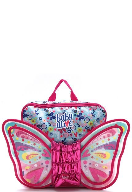 Mochila Pacific Baby Alive Butterfly Rosa - Marca Pacific