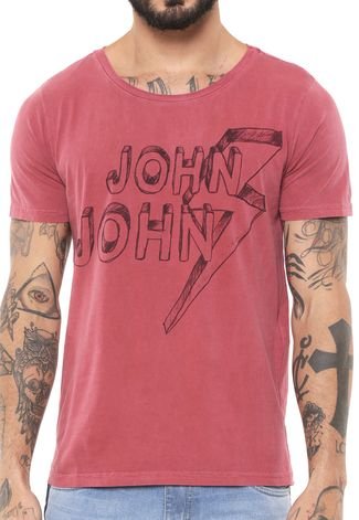 Camiseta John John Rg Over The Vermelha - Compre Agora