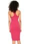 Vestido Colcci Curto Canelado Rosa - Marca Colcci