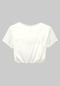 Blusa Cropped Juvenil em Malha com Regulador - Marca Lunender