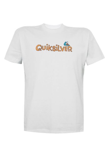 Camiseta Quiksilver Kids Word Branco - Marca Quiksilver