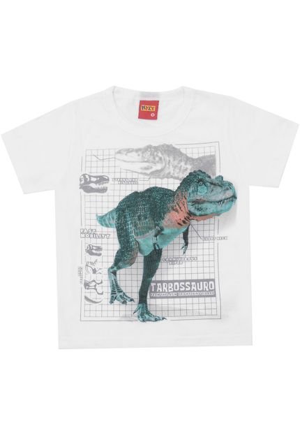 Camiseta Kyly Dinossauro Branca - Marca Kyly