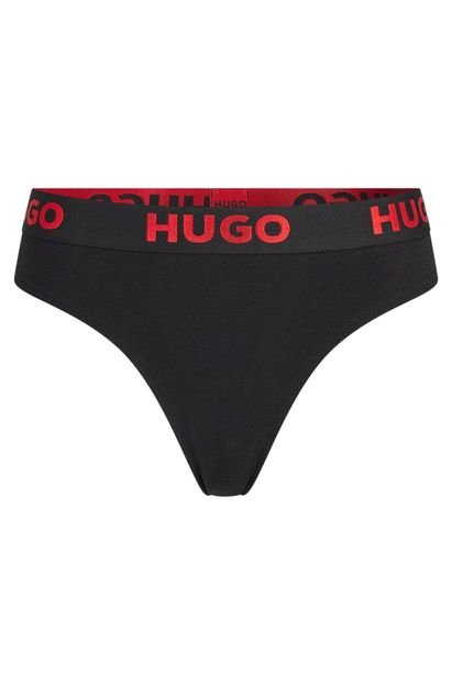 Calcinha HUGO Sporty Logo Preto - Marca HUGO