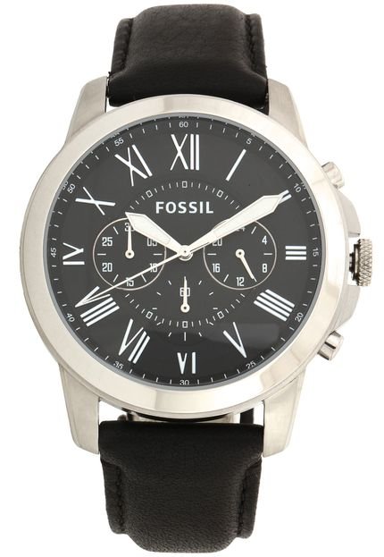 Relógio Fossil FS48120PN Prata - Marca Fossil