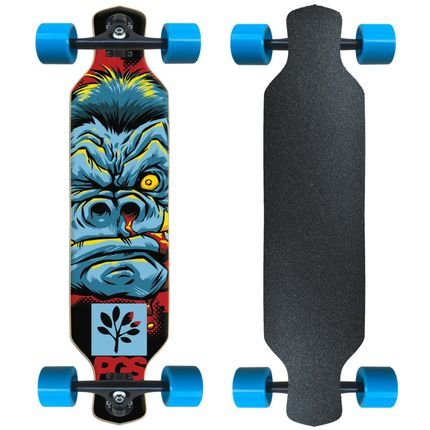 Menor preço em Skate Longboard Completo PGS - Monkey Azul