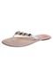 Rasteira Pink Connection Pedras Off-White - Marca Pink Connection