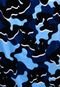 Toalha de Praia Karsten Camuflagem Calvin Klein 86x163cm Azul - Marca Karsten