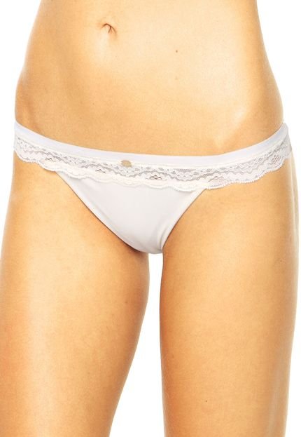 Calcinha Calvin Klein Underwear Tanga Micro Naked Bege - Marca Calvin Klein Underwear