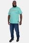 Camiseta Onbongo Plus Size Estampada Replay Verde Dubai - Marca Onbongo