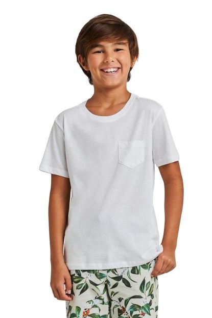 Camiseta Tf Bolso Pima Reserva Mini Branco - Marca Reserva Mini