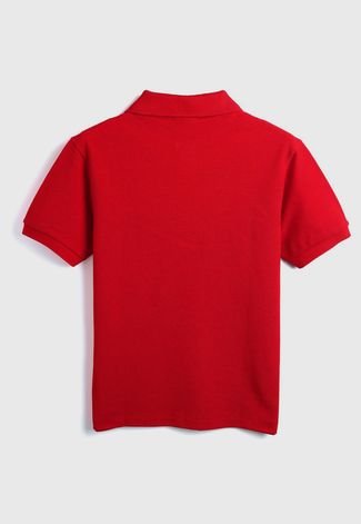 Camisa Polo Lacoste Menino Vermelho