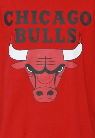 Regata New Era Logo Chicago Bulls Vermelha