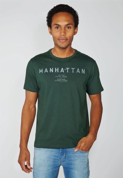 Camiseta Calvin Klein Jeans Cities Verde - Marca Calvin Klein Jeans