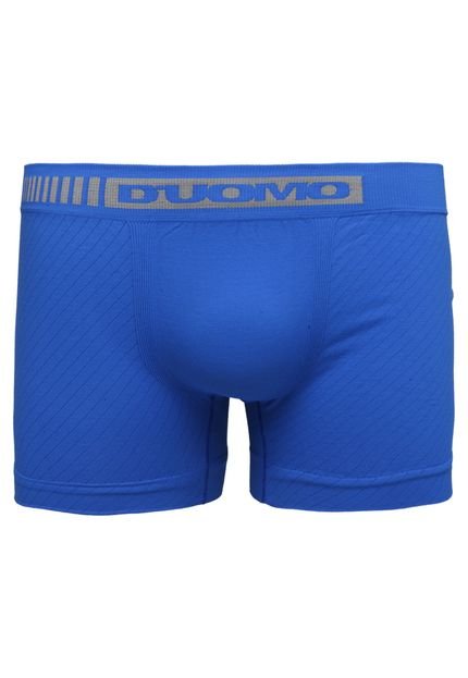 Cueca Duomo Boxer Sem Costura Azul - Marca CUECAS D'UOMO