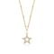 Pingente Estrela Cravejado em Prata 925 com Banho de Ouro Amarelo 18k - Marca Jolie