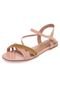 Rasteira FiveBlu Strass Nude - Marca FiveBlu