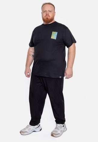 Camiseta Ecko Plus Size Estampada Preta