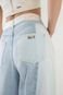 Calça Jeans Wide Leg Super Alta com Recortes Duo - Marca Lez a Lez