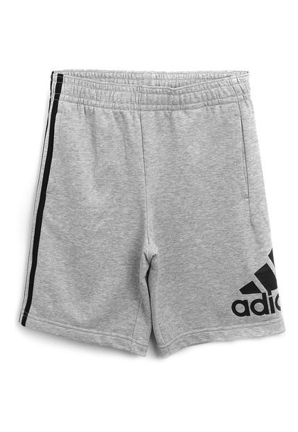 Short adidas Performance Infantil Logo Cinza - Marca adidas Performance