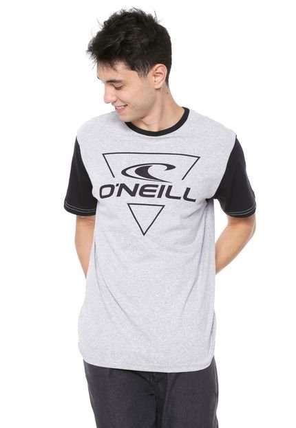 Camiseta O'Neill Fader Cinza/Preta - Marca O'Neill